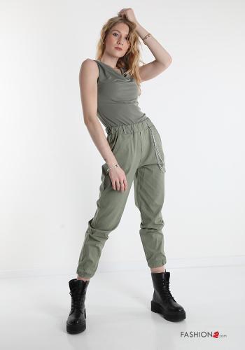 Pantalone in Cotone  con tasche - ph 5