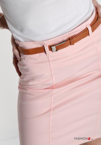 Cotton Mini skirt with belt - ph 4