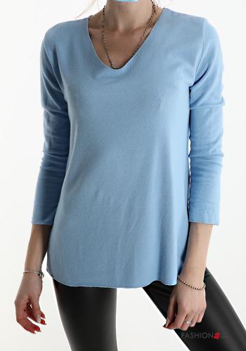 Maglietta a manica lunga scollo a V