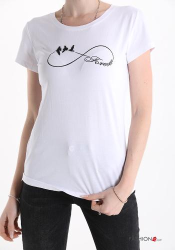 T-shirt in Cotone Fantasia stampata - ph 1