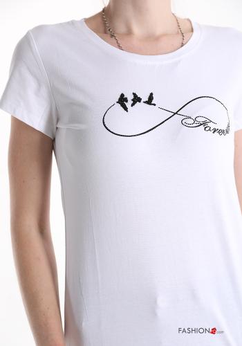 T-shirt in Cotone Fantasia stampata - ph 4