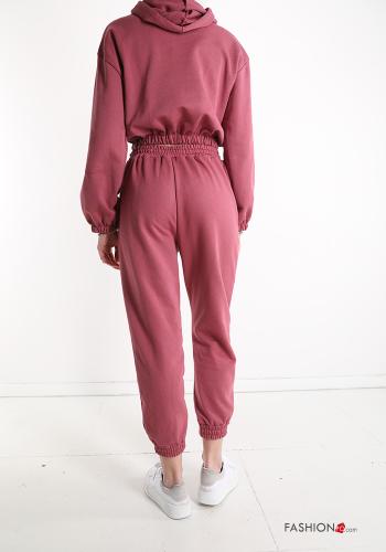 Tuta sportiva in Cotone con fiocco con tasche con cappuccio - ph 2