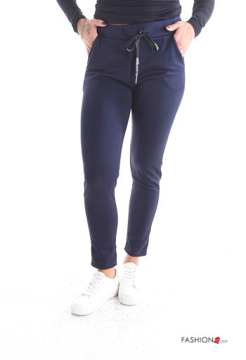 Joggers with pockets with elastic