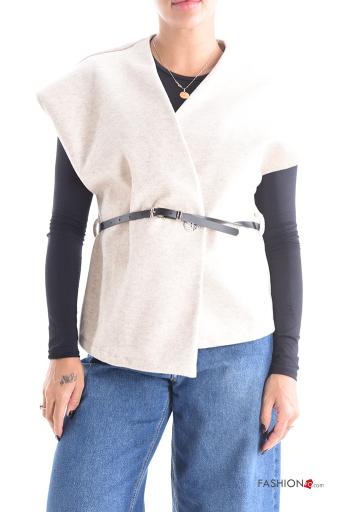 Smanicato con cintura scollo a V - ph 1