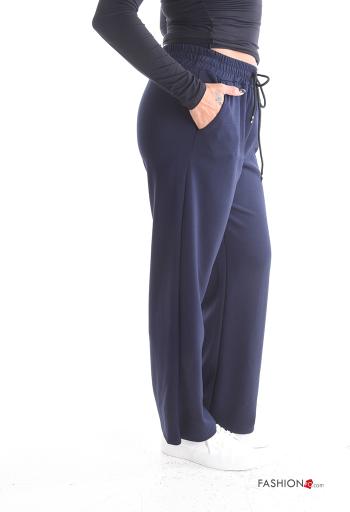 Pantalones deportivos wide leg con bolsillos con elástico - ph 3