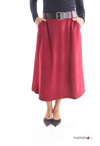 Skirt with belt with elastic with pockets - ph 1