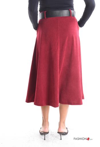 Skirt with belt with elastic with pockets - ph 2