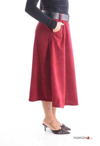 Skirt with belt with elastic with pockets - ph 3