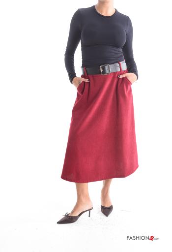 Skirt with belt with elastic with pockets - ph 5