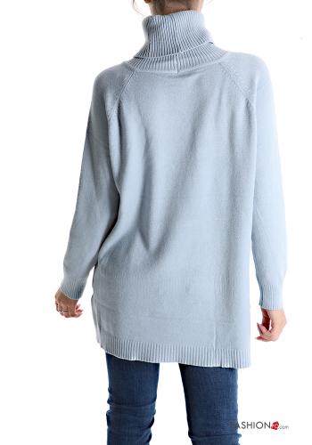 Maglione a collo alto con tasche - ph 2