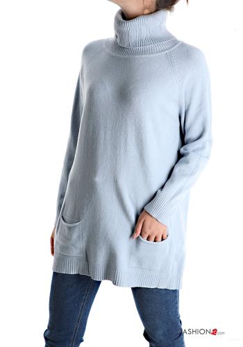 Maglione a collo alto con tasche - ph 3