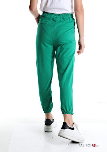 Pantalone sportivo in Cotone con tasche con fiocco - ph 2