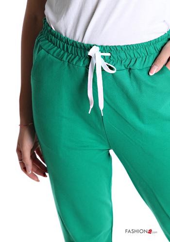 Pantalone sportivo in Cotone con tasche con fiocco - ph 4